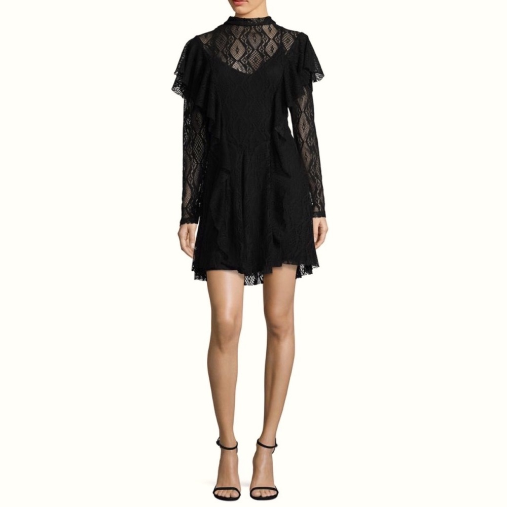 Free People Lace Ruffle Dress